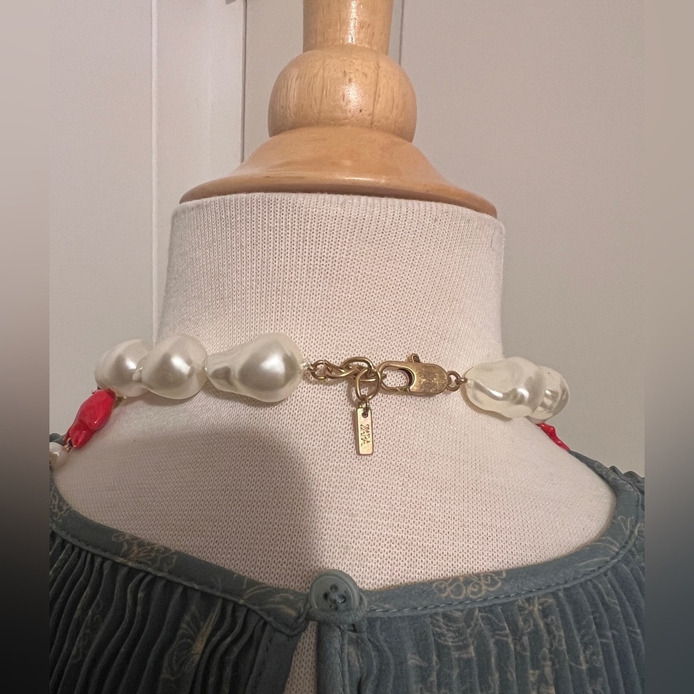 Zara Nautical Pearl Beach Ocean Charm Necklace Choker‎ - Picture 4 of 6